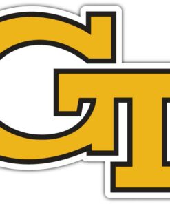 Georgia Tech Yellow Jackets NCAA Logo Vinyl Decals Sticker For Car Truck Door And Window Laptop Gifts For Fans