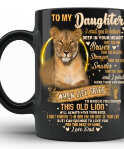 Gift To My Daughter From Dad Never Forget That I Love You Coffee Mug 15Oz Black
