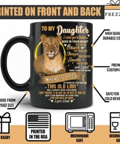 Gift To My Daughter From Dad Never Forget That I Love You Coffee Mug 15Oz Black