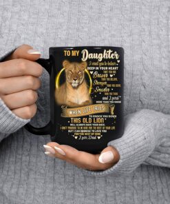 Gift To My Daughter From Dad Never Forget That I Love You Coffee Mug 15Oz Black