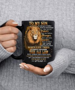 Gift To My Son From Dad Never Forget That I Love You Coffee Mug 15 Oz Black