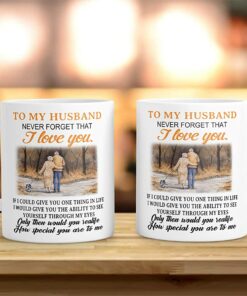 Gifts For Husband - To My Husband Never Forget That I Love You Ceramic Coffee Mug Gift From Wife, Valentineday Tea Cup For Him, Wedding Anniversary Birthday Gift For Men