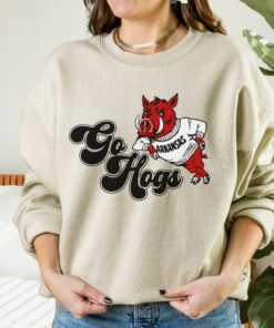 Go Hogs Sweatshirt, Razorback Crewneck, Arkansas Razorbacks Sweater, Vintage Razorback Sweatshirt, Woo Pig Sooie Pullover, Sec Crewneck Sweatshirt, Hoodie, Shit