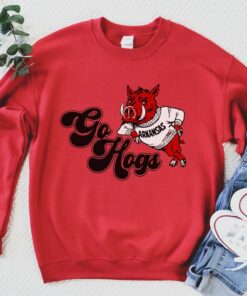 Go Hogs Sweatshirt, Razorback Crewneck, Arkansas Razorbacks Sweater, Vintage Razorback Sweatshirt, Woo Pig Sooie Pullover, Sec Crewneck Sweatshirt, Hoodie, Shit