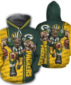 Green Bay Packers Hoodies Mens Mascot 3D Ultra Cool Gifts for Fans