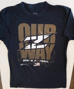 Gv Art University Of Akron Zips Football Medium Tee Shirt