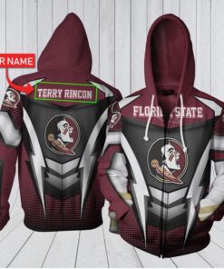 Ha 3D07Ct039 Florida State Personalized 3D All Over Print Zip Hoodie Gifts For Ncaa Fans