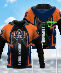 Ho78 Auburn Tigers 3D All Over Print Zip Hoodie Gifts For Ncaa Fans