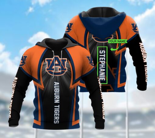 Ho78 Auburn Tigers 3D All Over Print Zip Hoodie Gifts For Ncaa Fans
