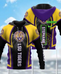 Ho80 Lsu Tigers 3D All Over Print Zip Hoodie Gifts For Ncaa Fans