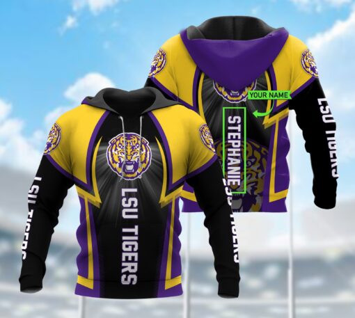 Ho80 Lsu Tigers 3D All Over Print Zip Hoodie Gifts For Ncaa Fans