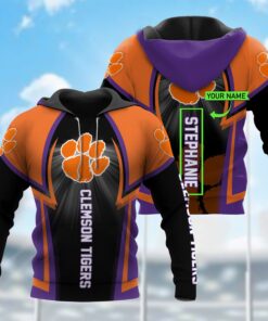 Ho81 Clemson Tigers 3D All Over Print Zip Hoodie Gifts For Ncaa Fans