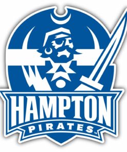 Hampton Pirates University College NCAA Logo Vinyl Decals Sticker For Car Truck Door And Window Laptop Gifts For Fans