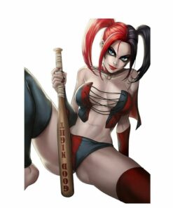 Harley Quinn Illustration Color Vinyl Decal Sticker Waterproof