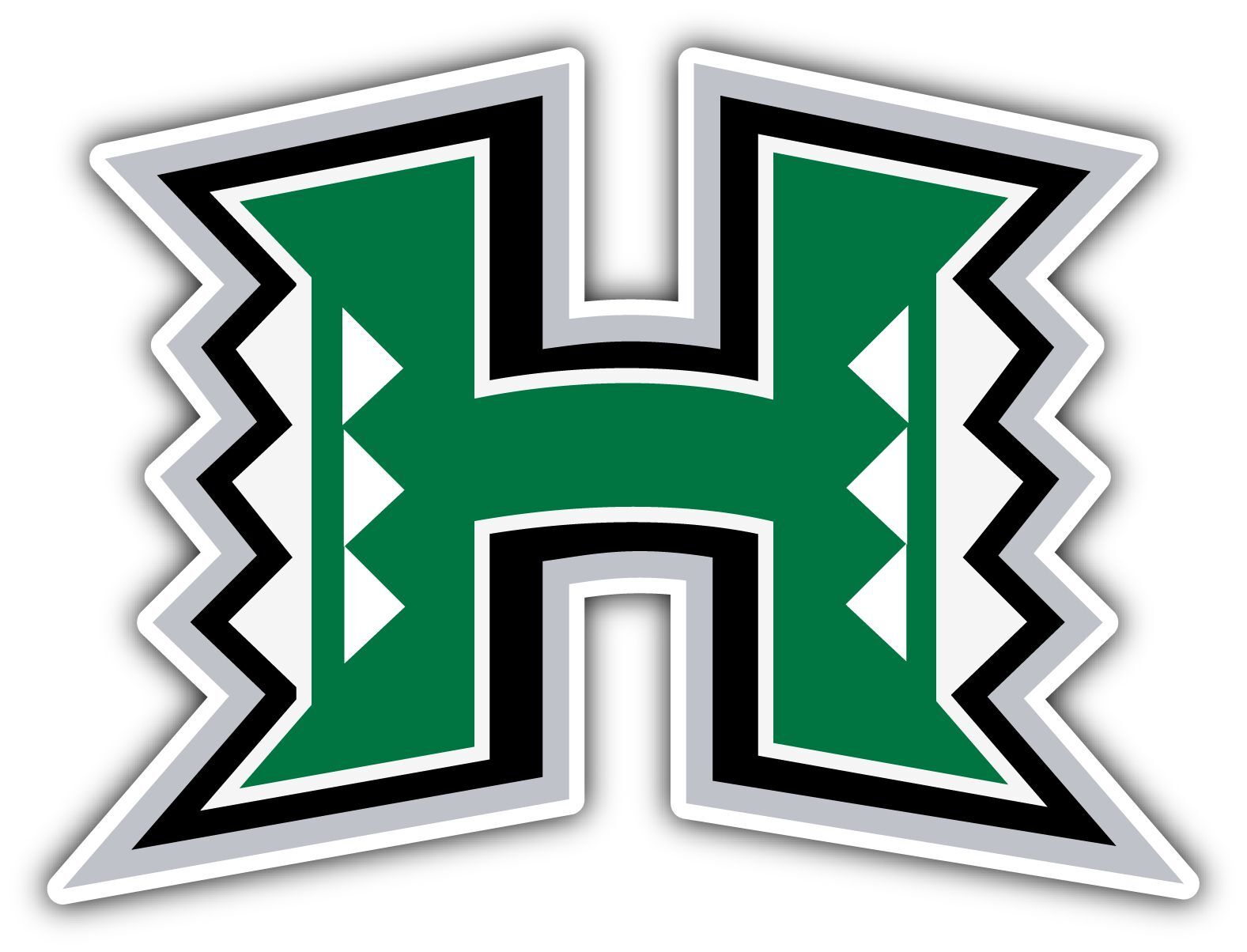 Hawaii Warriors University College NCAA Logo Vinyl Decals Sticker For Car Truck Door And Window Laptop Gifts For Fans