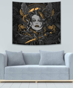 Head Of Medusa Tapestry for Wall Décor