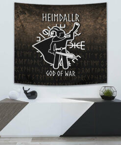 Heimdallr God Of War Tapestry for Wall Décor