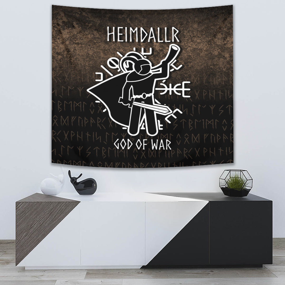Heimdallr God Of War Tapestry for Wall Décor