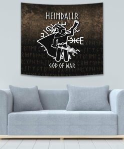 Heimdallr God Of War Tapestry for Wall Décor
