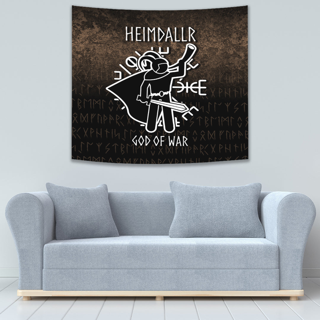 Heimdallr God Of War Tapestry for Wall Décor