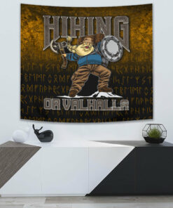 Hiking or Valhalla Tapestry for Wall Décor