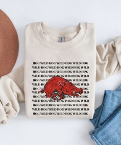 Hog Wild Sweatshirt, Arkansas Sweatshirt, Razorback Crewneck, Arkansas Football Sweater, University of Arkansas Sweatshirt, Go Hogs Shirt, Hoodie