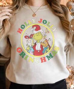 Holly Jolly Grinchmas Sweatshirt, The Grinch Sweatshirt, Christmas Sweatshirt, Merry Grinchmas Sweater, Most Wonderful Time of The Year