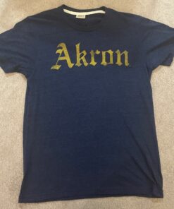 Homage The University Of Akron Zips Adult NCAA College Shirts Gifts for Fans