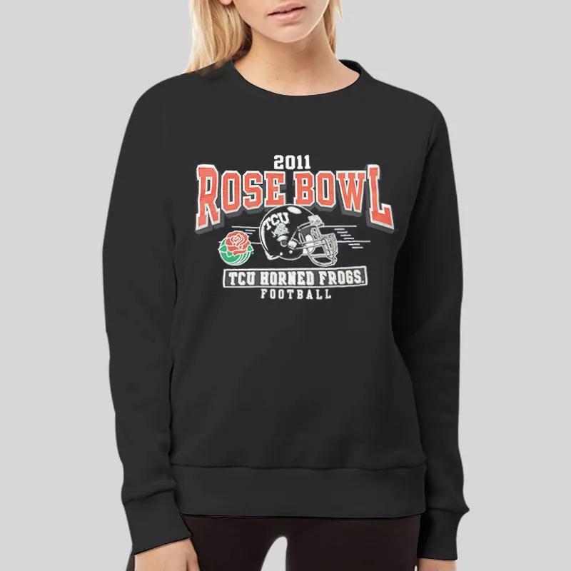 Horned Frogs Rose Bowl 2011 Vintage TCU Sweatshirt, TCU Shirts Gifts For NCAA Fans