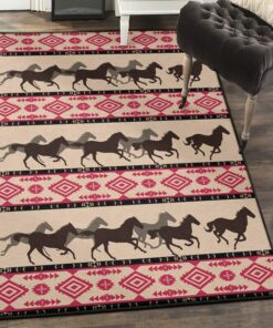 Horse Racing Indoor Outdoor Rugs, Rustic Horse Rug, Rustic Rug, Rustic Lodge Area Rugs, Carpet for Living Room A38