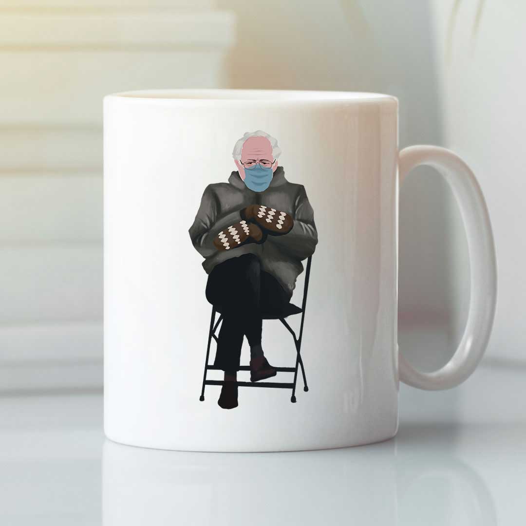 Hot Meme Bernie Sanders Mug Inauguration 2021