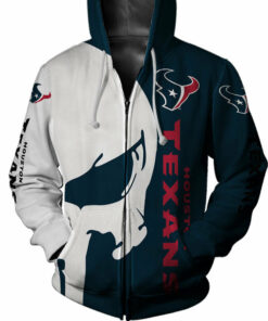 Houston Texans Hoodies Skull Printed Gifts for Fans