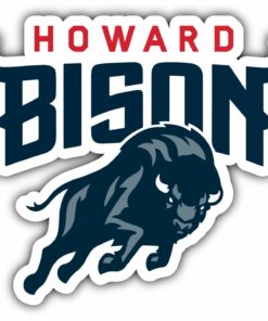 Howard Bison University College NCAA Logo Vinyl Decals Sticker For Car Truck Door And Window Laptop Gift For Fans