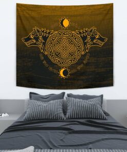 Huginn Muninn Ravens from Odin Viking Tapestry for Wall Décor
