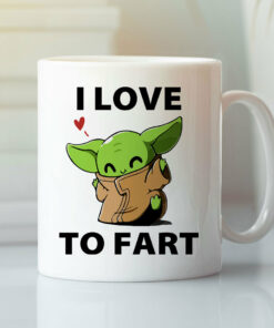 I Love To Fart Baby Yoda Mug