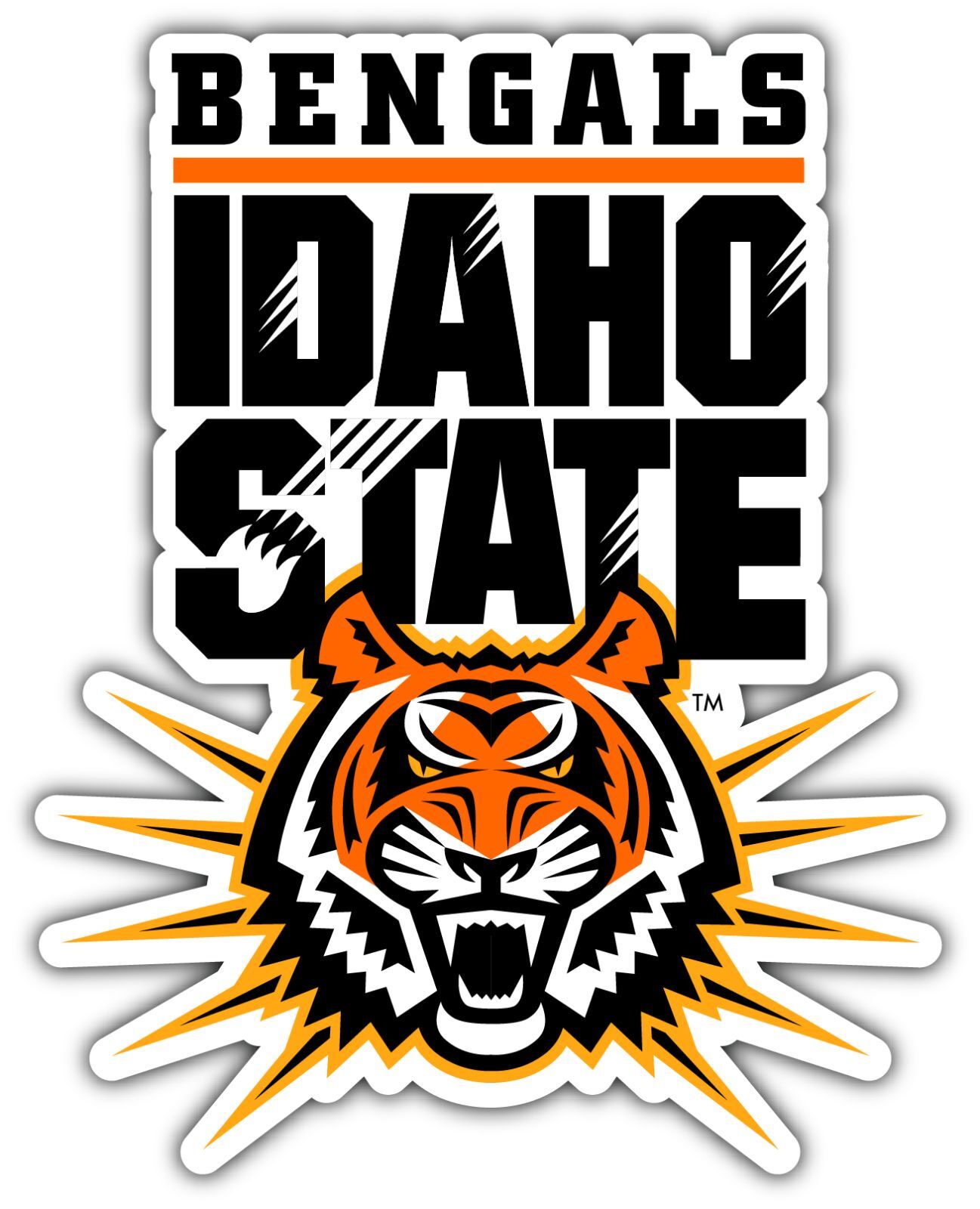Idaho State Bengals College NCAA Logo Vinyl Decals Sticker For Car Truck Door And Window Laptop