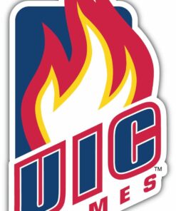 Illinois Chicago Flames College NCAA Logo Vinyl Decals Sticker For Car Truck Door And Window Laptop Gifts For Fans