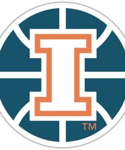 Illinois Fighting Illini NCAA Logo Vinyl Decals Sticker For Car Truck Door And Window Laptop