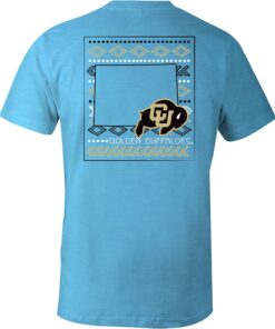 Image One NCAA Aztec Square Short Sleeve Triblend T-Shirt, CU Buffs Sweatshirt, Shirt, Hoodie Gifts for NCAA Fans