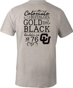 Image One NCAA Hand Type Short Sleeve Triblend T-Shirt, CU Buffs Sweatshirt, Shirt, Hoodie Gifts for NCAA Fans