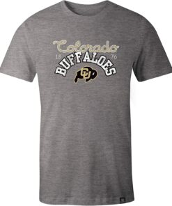 Image One WoNCAA Classic Arch Script Triblend Short Sleeve T-Shirt, CU Buffs Sweatshirt, Shirt, Hoodie Gifts for NCAA Fans
