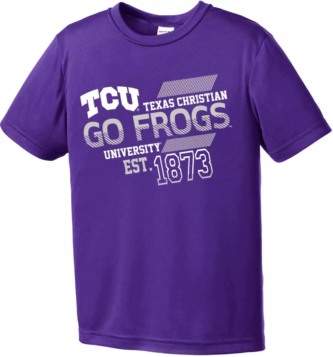 Image One Youth TCU Horned Frogs Offsides Competitor T-Shirt, University Football Fan Shirt, TCU Shirts Gift for Fans