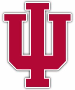 Indiana Hoosiers College NCAA Logo Vinyl Decals Sticker For Car Truck Door And Window Laptop Gifts For Fans