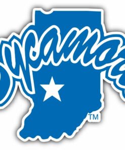 Indiana State Sycamores College NCAA Logo Vinyl Decals Sticker For Car Truck Door And Window Laptop Gifts For Fans