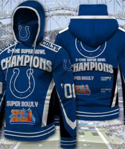 Indianapolis Colts Hoodies Super Bowl 2 Times Champions Gifts for Fans