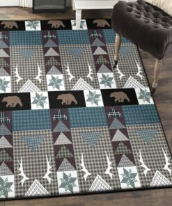 Indoor Outdoor Rugs, Rustic Rug, Rustic Rug, Rustic Lodge Area Rugs, Carpet for Living Room A25