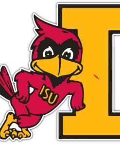 Iowa State Cyclones NCAA Logo Vinyl Decals Sticker For Car Truck Door And Window Laptop Gift For Fans