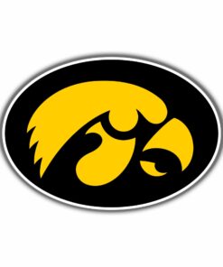 Iowa State Hawkeyes Full Color Vinyl Decal For Car Door Windows Gifts For Football Fans