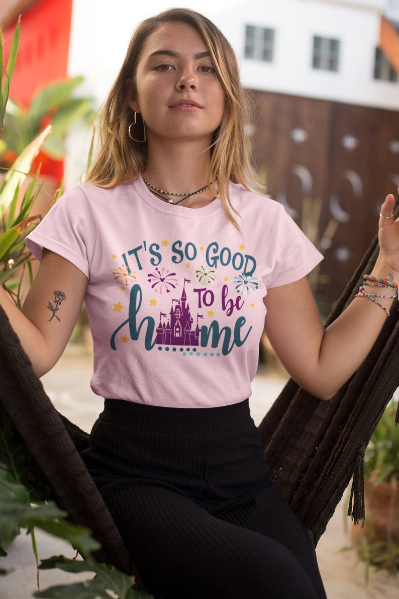 It's So Good To Be Home Shirt, Disney Castle Shirt, Disneyland Shirts, Disney World Shirt, Disney Family Matching Shirt, Magic Kingdom Castle Gift Adult Kid Toddler Tee