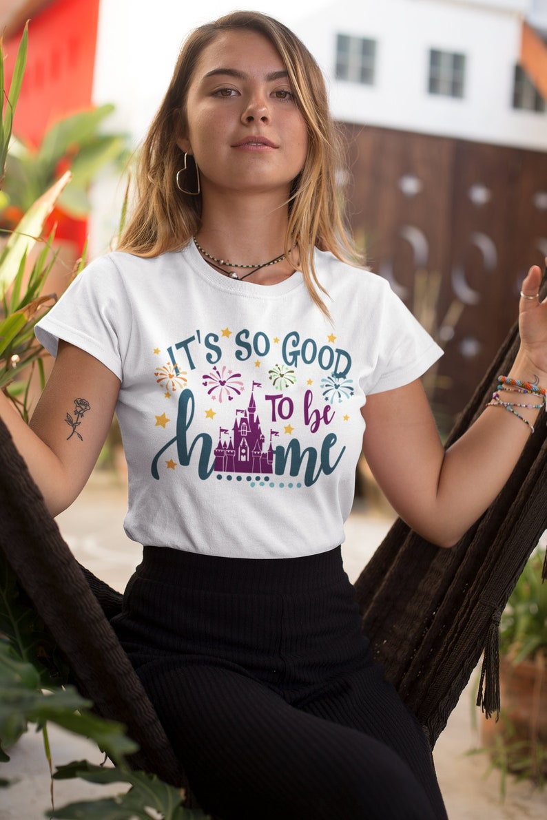 It's So Good To Be Home Shirt, Disney Castle Shirt, Disneyland Shirts, Disney World Shirt, Disney Family Matching Shirt, Magic Kingdom Castle Gift Adult Kid Toddler Tee